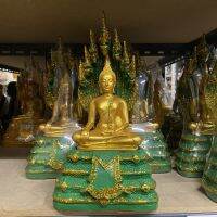 พระวันเเสาร์ 5 นิ้ว  ปางนาคปรก สีเขียว