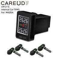 CAREUD TPMS U912-TJ ในรถยนต์ TPMS ติดตั้งแบบฝังตัว TPMS ระบบตรวจสอบความดันลมยางรถยนต์ Mazda Blind Hole Groove ขนาดความต้องการ 39 * 24 มม. (H * W)