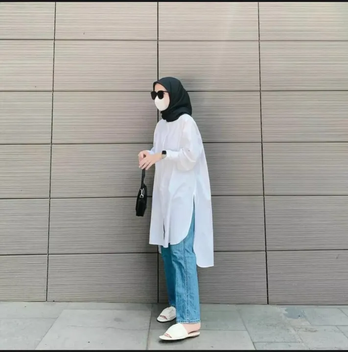 outfit hijab tunik