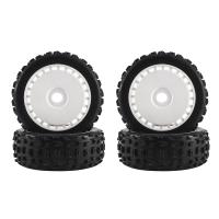 4Pcs 116Mm 1/8 RC Off-Road Buggy Tire Wheel 17Mm Hex for ARRMA Traxxas Redcat Team Losi Kyosho VRX HPI WR8 HSP Hobao