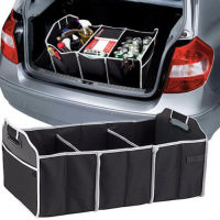 Car Trunk Storage Box Boot Organiser Tidy Travel Shopping Heavy Duty Collapsible Large Folding Storage Car Seat Organizer