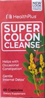 ส่งเสริมสุขภาพลำไส้และการขับถ่าย Health Plus Super Colon Cleanse  60 Capsules