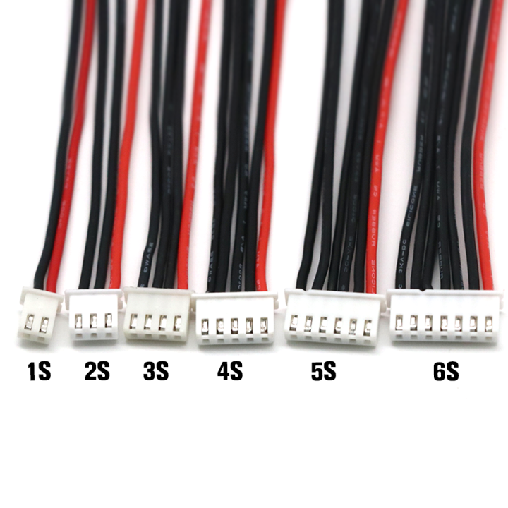 5ชิ้น-ล็อต1s-2s-3s-4s-5s-5s-6s-สายเครื่องชาร์จแบบสมดุลแบตเตอรี่-lipo-ขายส่งสายไฟปลั๊กเชื่อมต่อ-b6