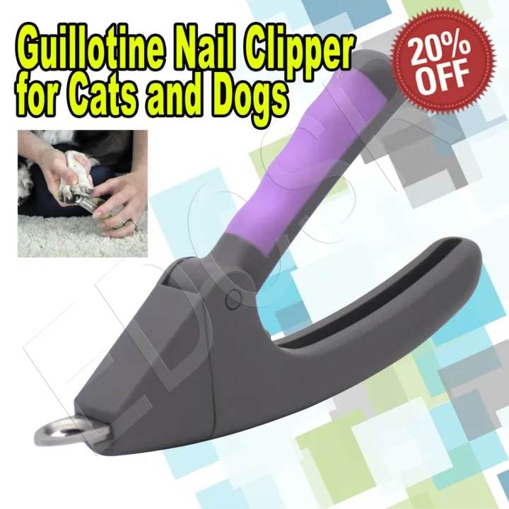 Guillotine Nail Claw Trimmer Clipper Grooming for Dogs and Cats Lazada PH