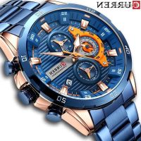 ⌚ นาฬิกา Curren/card Ryan 8402 men watch locomotive six needle steel plate with quartz of wrist creative business mens