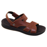 GIÀY SANDAL DA QUAI HẬU ĐẾ BẰNG NAM BITA S SUM.103 ĐEN + NÂU + VÀNG BÒ -
