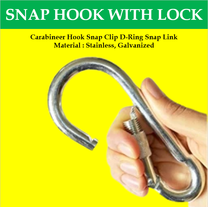 MAGO Stainless 304 & Galvanized Snap Hook with Lock and without Lock