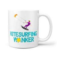 หยาบแบบตลก Kitesurfing Wanker ถ้วยของขวัญหยาบคายกีฬาว่าวน้ำในปัจจุบัน