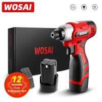 WOSAI 16V Electric Drill Screwdriver 100N.m impact Driver cordless drill Household Multifunction Hit Power Tools MT-SER