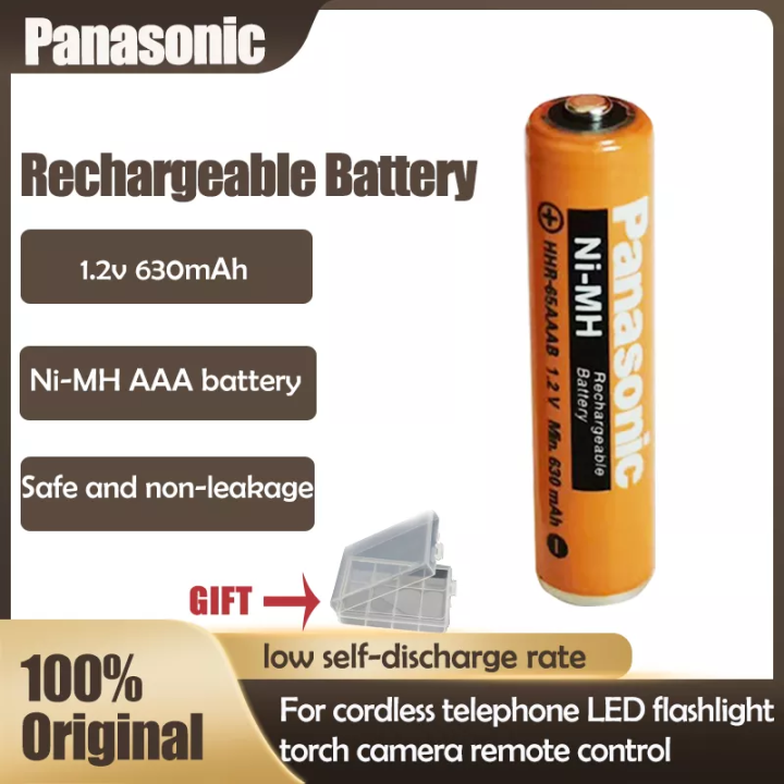 Panasonic 1.2V Nimh nimh 630mAh AAA Rechargeable batteries For
