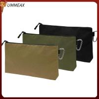 UMMEAX อเนกประสงค์อเนกประสงค์ กระเป๋าใส่เครื่องมือ พร้อมคาราบิเนอร์ ผ้าอ๊อกซ์ฟอร์ด กระเป๋าใส่ของ แบบพกพาได้ จุได้มาก ถุงซิปซิป แกดเจ็ต