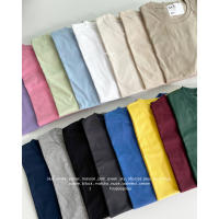 HAY - BASIC T-SHIRT เสื้อยืดสีพื้น z2