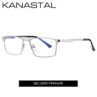 Square Metal Eyeglasses Frame Men Anti Blue Light Blocking Glasses Prescription Reading glasses Women 1.56 Optical Lens Eyewear