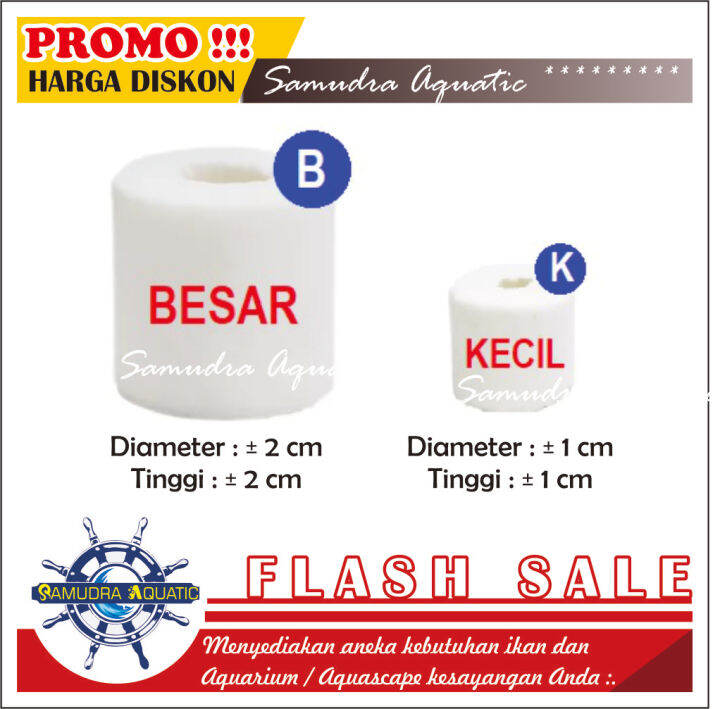 BIO RING (1 Kantong / 50 Biji), Bioring Keramik Bio Ring Kramik Media