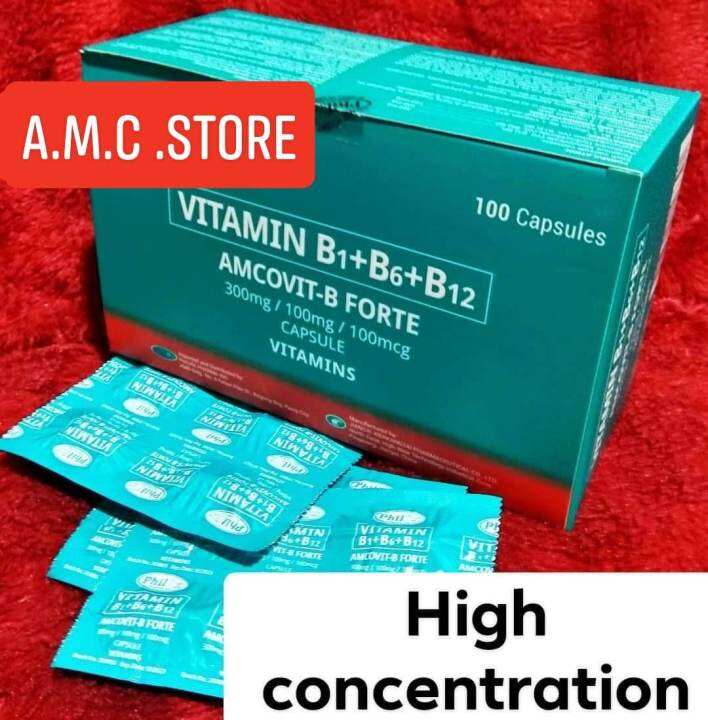 AMCOVIT B FORTE (High Concentration VITAMIN B1+B6+B12) 300mg 100mg ...