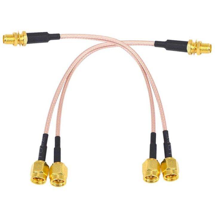 WiFi Antenna Coaxial Cable SMA Female To YType 2XSMA Male Straight
