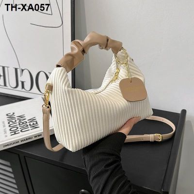 ❦ Female fold niche design bag is popular this year the new 2023 senior fashion sense of subaxillary package