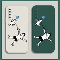 เคส Samsung Galaxy A9S Case การ์ตูนด็อก เคสกันกระแทกซิลิโคนเหลวแบบเต็มรูปแบบต้นฉบับสี่เหลี่ยมจัตุรัสตัวป้องกันกล้องด้านหลัง