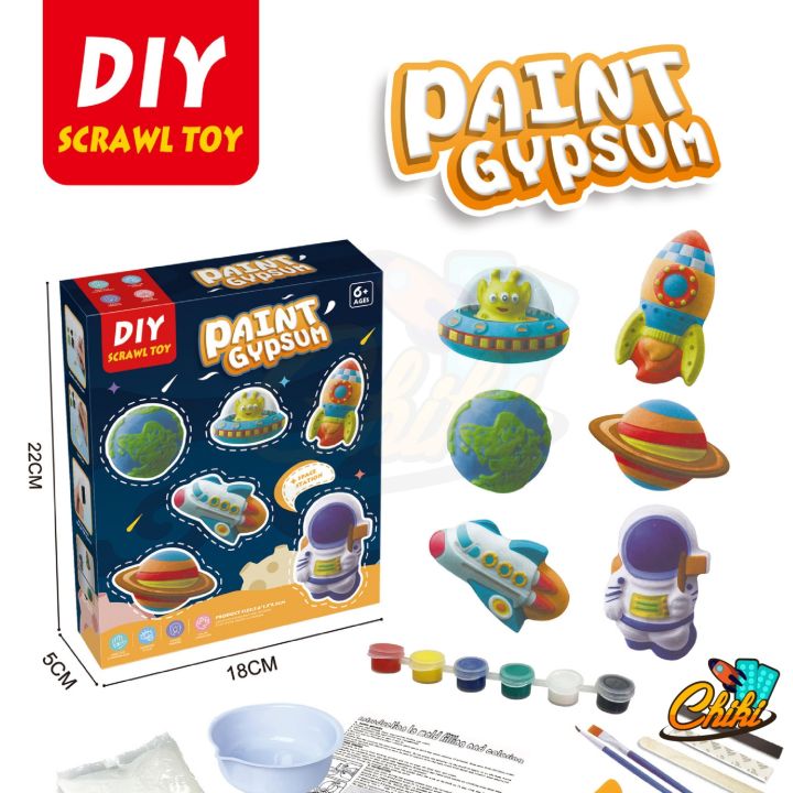 diy-paint-gypsum-ตุ๊กตาปูนพลาสเตอร์-ติดตู้เย็น-พร้อมระบายสี-ของเล่นเสริมพัฒนาการ-diy-scawl-toy