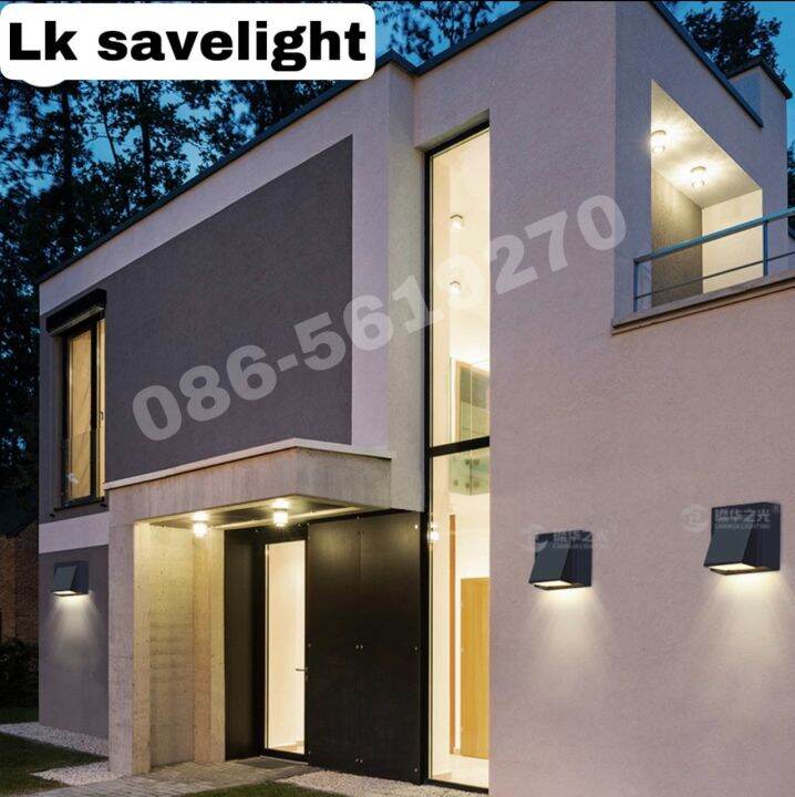 โคมไฟกิ่ง-led-wall-lamp-ติดผนังภายนอกไฟ-ภายในได้ledในตัว-1-ด้าน