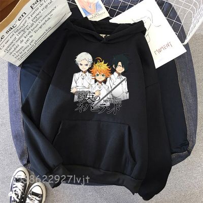 Spring The Promise Neverland Hoodie Unisex Anime Hoodies Student Cotton Casual Printed Camisa Streetwear Crewneck Sweatshirts Size Xxs-4Xl