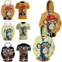 Y2K Hoodie ผู้ชายผู้หญิงลิงเสื้อยืดเสื้อ Harajuku Hoodie Street Wear