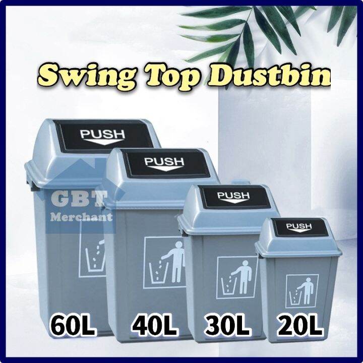 60L / 40L / 30L /20L Swing Top Dustbin / Recycle Dustbin / Flip Top Bin
