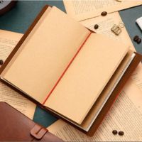 Exquisite A6 Travel Handbook PU Leather Notebook Stationery Notepad Multi-Purpose Scrapbook with Flexible Spring