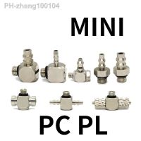 5PCS SMC Pagoda Miniature Joint M Series Mini Elbow Quick Twist Joint Tee Pagoda Universal Miniature Joint PC/PL3/4/6-M3/4/5