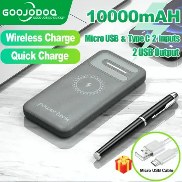 GOOJODOQ Power Bank Mini Time Capsule 3300mAh Emergency Phone Charger Mini  Power Bank USB Micro USB Type C Lightning For cellphone HUAWEI, Samsung,  Apple, Xiaomi, OPPO, vivo