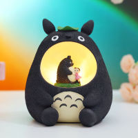 Internet Celebrity Ins Lotus Leaf Belly Cat Piggy Bank Small Night Lamp Bedroom Desktop Decorations Childrens Room Decoration Ambience Light