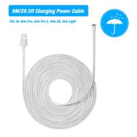 9M/6M/2M Charging Power Cable for Arlo Pro Arlo Pro 2 Arlo GO Arlo Light Weatherproof Aluminium Alloy Cable Charging/Power