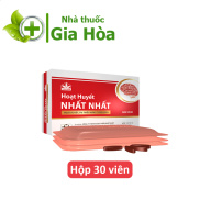 Viên uống Hoạt Huyết Nhất Nhất bổ não, giảm thiểu năng tuần hoàn, tai biến