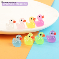 Dream nylone พืชอวบน้ำ5ชิ้นรูปเป็ดเรืองแสงสำหรับตกแต่งแบบ DIY