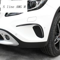 Car Styling Fog Lamps Grille Slats Auto Fog Lights Cover Stickers Decoration Strips For Mercedes Benz GLA Class X156 Accessories