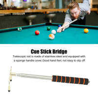 ไม้คิวบิลเลียดและสะพานตั้งสแตนเลสกันลื่นฟองน้ำจับ Stable Retractable Pool Cue