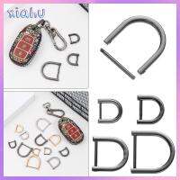 XIAHU DIY โลหะ ขั้วต่อสายรัดกระเป๋า สายรัดไหล่ ถอดออกได้ D Ring Buckle หัวเข็มขัดแหวนสกรู ห่วงกระเป๋า เข็มกลัด