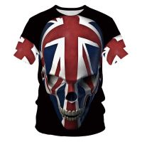 Men clothes  New Mens Summer Skull Print Men Short Sleeve T-shirt 3D print t Shirt Casual Breathable funny t shirts
