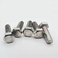 {Haotao Hardware} 10Pc M3 M4 M5 M6 M8 A2 304สแตนเลสสตีลเมตริกเกลียว DIN933ภายนอก Hex Hexagon Head Cap สกรู Bolt Thread Dia 3/4/5/6มม.