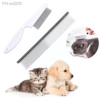 Dog Grooming Flea Comb Pet Care Comb Cat Hair Brush Removal Pets Accessories Massage Portable Flea Grooming Tools Comb Pet O0F0