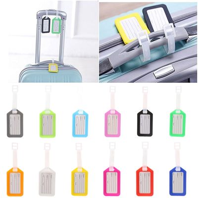 hot！【DT】❄☼☇  10pcs Luggage Tag Suitcase Label Baggage Boarding Name ID Address Holder Accessories