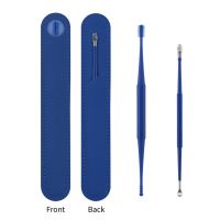 Soft Silicone Ear Pick Double-ended Earpick Ear Wax Curette Remover Ear Cleaner Spoon Spiral Ear Clean Tool Spiral Design