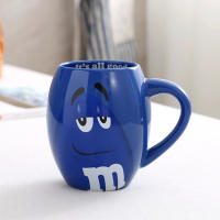 2019 New 600mL m&amp;m Beans Coffee Mugs Tea Cups and Mugs Cartoon Cute Expression Mark Large Capacity Drinkware Christmas Gifts