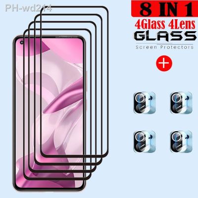 For Xiaomi 11 Lite 5G NE Glass Xiaomi 11 Lite 5G NE Tempered Glass Full Glue Cover Screen Protector For 11 Lite 5G NE Camera