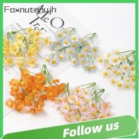 FOXNUTANUJH 20pcs เทียมเทียมเทียม ดอกทานตะวันประดิษฐ์ มินิมินิ หลากสี ดอกเดซี่ปลอม ดีไอวาย ผ้าไหมสีขาว พวงดอกไม้พวง อุปกรณ์ตกแต่งงานแต่งงาน