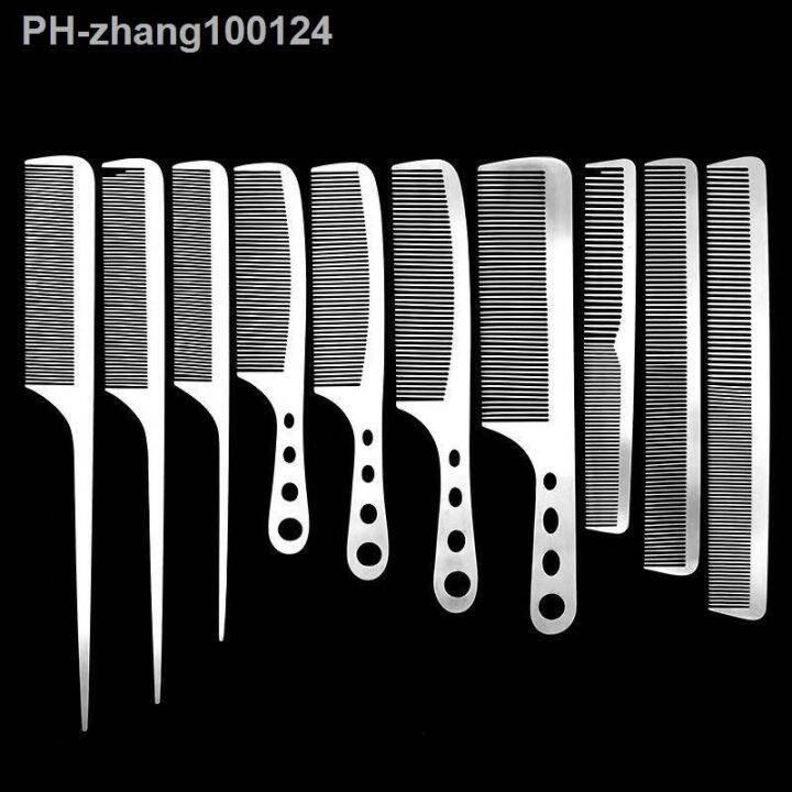 1pc-titanium-steel-comb-professional-salon-hair-hairdressing-anti-static-barbers-comb-ultra-thin-hair-brush-for-men