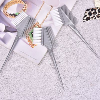 ◐๑ Pro Salon Tools Plastic Hair Dye Coloring Brushes Comb Barber Salon Tint Hairdressing Styling Tools Hair Color Combs With Brush