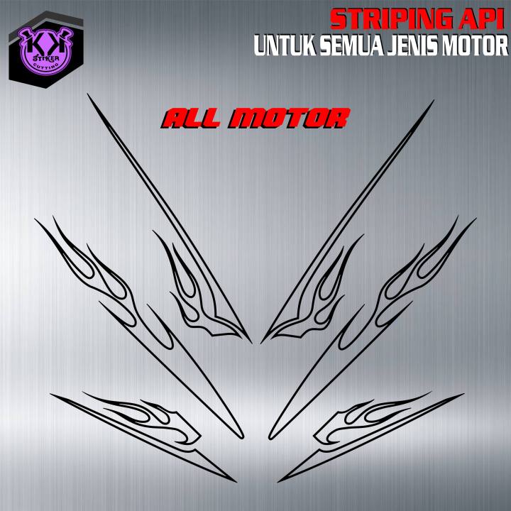 SC.299/STICKERCUTTING/STIKER API UNTUK ALL TYPE MOTOR/STIKER API/STIKER ...
