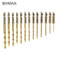 【✆New✆】 VGHHN SHOP Binoax 13Pcs สว่านเคลือบไทเทเนียมชุดบิต1/4 Hex Shank 1.5-6.5Mm ไขควง Twist เอชเอสเอสบิทเจาะเหล็กความเร็วสูง Nd00052