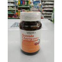 Vistra Acerola Cherry 1,000 mg.  วิสทร้า อะเซโรลาเชอร์รี่ 1,000 มก อย. 13-1-00449-1-0097 / 45 เม็ด